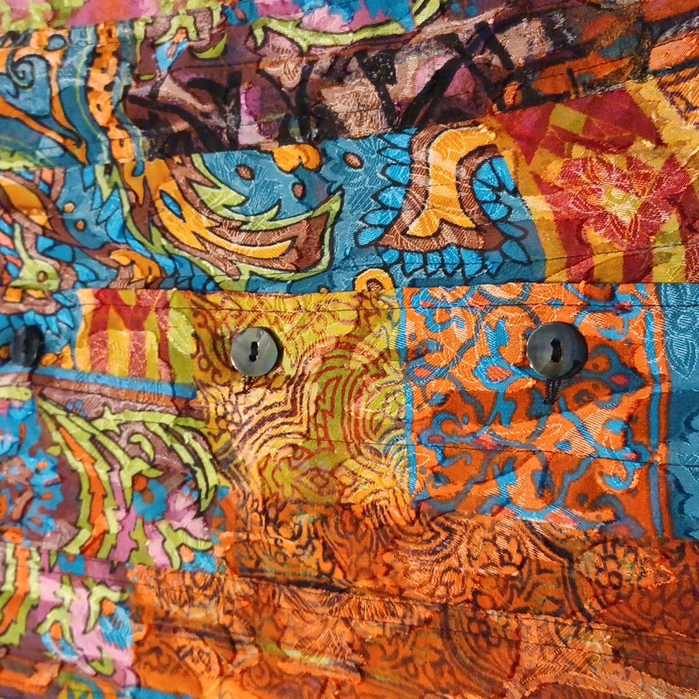 Chico's Button Down Blouse Medium - image 8